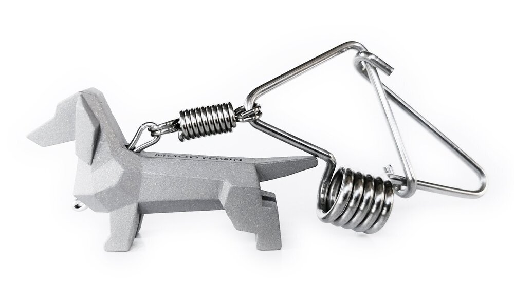 9176 Handcrafted Stainless Steel Dog Keychain Gift and - Dachshund Puppy